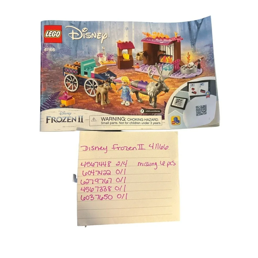 Lego Disney Frozen‎ II Lot of 3 Elsa 41164 41166 & 41168 Read